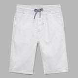 Kid Boys White Twill Shorts