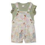 Baby Girls Playsuit with Inner T-Shirt (2Pcs Set)