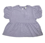 Kids Girls Peplum Hem Top With Palazzo Pant (2pcs Set)