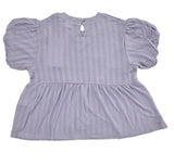 Kids Girls Peplum Hem Top With Palazzo Pant (2pcs Set)