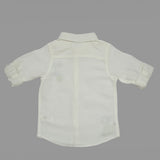 Baby Boys Collar Neck Embroidered White Shirt