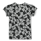Kid Girls Round Neck Puff Sleeve Printed Top