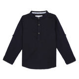 Baby Boys Collar Neck Roll up Sleeve Exclusive Shirt