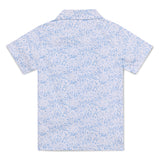 Kid Boys Safari Collar Neck Half Sleeve Printed Shirt