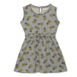 Girls Round Neck Sleeveless Dress