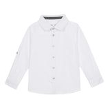 Baby Boys Collar Neck Roll up Sleeve Exclusive Shirt