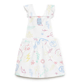 Baby Girls 2Pcs Set Pinafore Dress And Inner T-Shirt