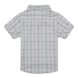 Baby Boys Collar Neck Half Sleeve Checks Shirt