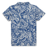 Kid Boys Safari Neck Half Sleeve Printed Shirt