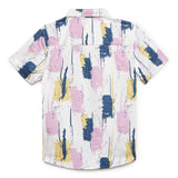 Kid Boys Collar Neck Half Sleeve Printed Shirt
