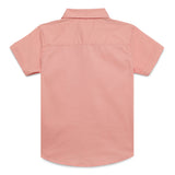 Kid Boys Collar Neck Half Sleeve Shirt
