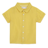 Baby Boys Collar Neck Half Sleeve Shirt And Suspender Shorts
