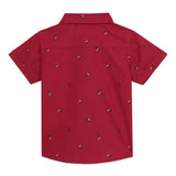 Baby Boys Collar Neck Half Sleeve Printed Shirt