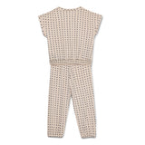 Baby Girls Kimono sleeve Cropped Top With Full Pant (2pcs Set)