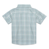 Baby Boys Collar Neck Half Sleeve Checks Shirt