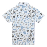 Kid Boys Safari Neck Half Sleeve Printed Shirt