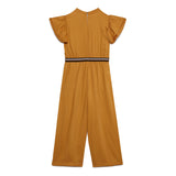 Kid Girls Butterfly Sleeve Jumpsuit