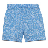 Baby Girls Self Tie Up Waist Printed Shorts