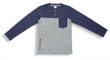 Kid Boys Henley Neck Full Sleeve T-Shirt
