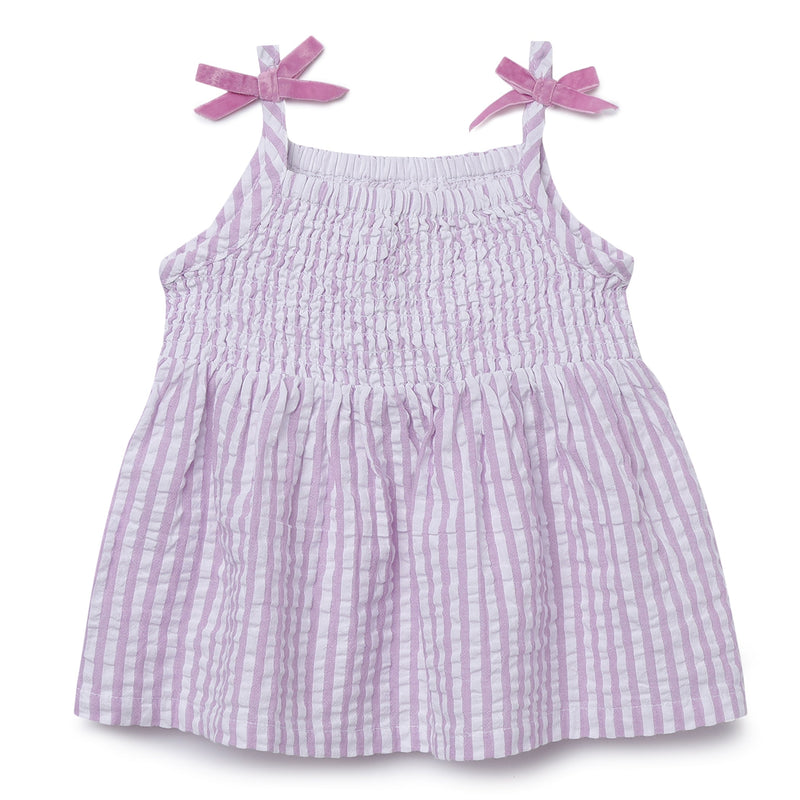 Baby Girls Gingham Checks Spaghetti Top With Bloomer Shorts 2pcs Set