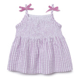 Baby Girls Gingham Checks Spaghetti Top With Bloomer Shorts 2pcs Set