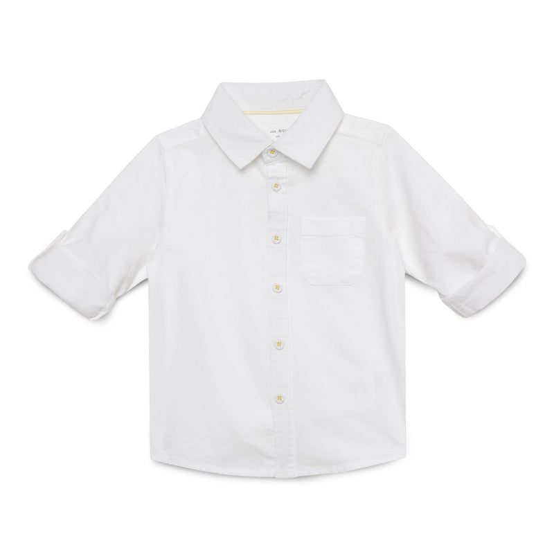 Baby Boys Collar Neck Roll Up Sleeve Shirt with Bow Tie, Waist Coat And Pant Set(4pcs pack)