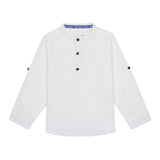 Baby Boys Collar Neck Roll up Sleeve Exclusive Shirt