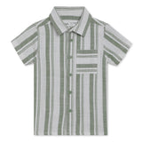 Boys Collar Neck Half Sleeve Shirt With Shorts(2pcs co-ord set)