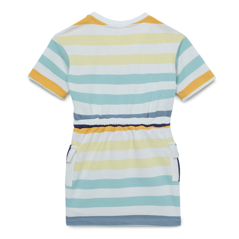 Kid Girls Striped Graphic Dress