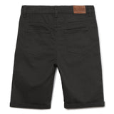 Kid Boys Solid Twill Dark Grey Bermuda