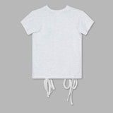 Kid Girls Half Sleeve Cropped Top