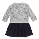 Girls Round Neck with Full Sleeve Dress