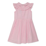 Kid Girls Collar Neck Textured Dress