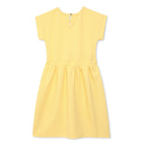 Kid Girls Yellow Kimono Sleeve Dress