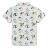 Baby Boys Collar Neck Half Sleeve Printed Shirt