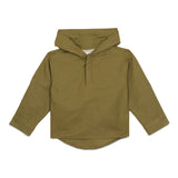 Baby Boys Hooded Roll Up Sleeve Shirt