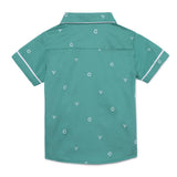 Baby Boys Collar Neck Half Sleeve Printed Shirt