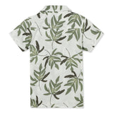 Kid Boys Safari Neck Half Sleeve Printed Shirt