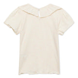Baby Girls Frill Neck Half Sleeve Top