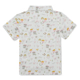 Baby Boys Collar Neck Half Sleeve Printed Shirt
