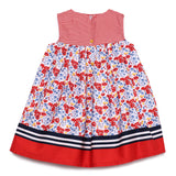 Baby Girls Decorative Sleeveless Printed Dress