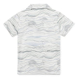 Kid Boys Safari Collar Neck Half Sleeve Printed Shirt