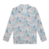 Kid Girls Roll Up Sleeve Printed Viscose Top