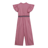 Kid Girls Butterfly Sleeve Jumpsuit