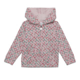 Baby Girls Printed Full Sleeve Hooded Jacket