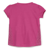 Girls Round Neck Puff Sleeve Top