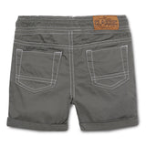 Baby Boys Twill Solid Grey Shorts