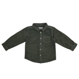 Baby Boys Corduroy Olive Shirt