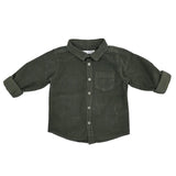 Baby Boys Corduroy Olive Shirt