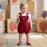 Baby Girls Playsuit With Inner Tshirt (2pcs Set)